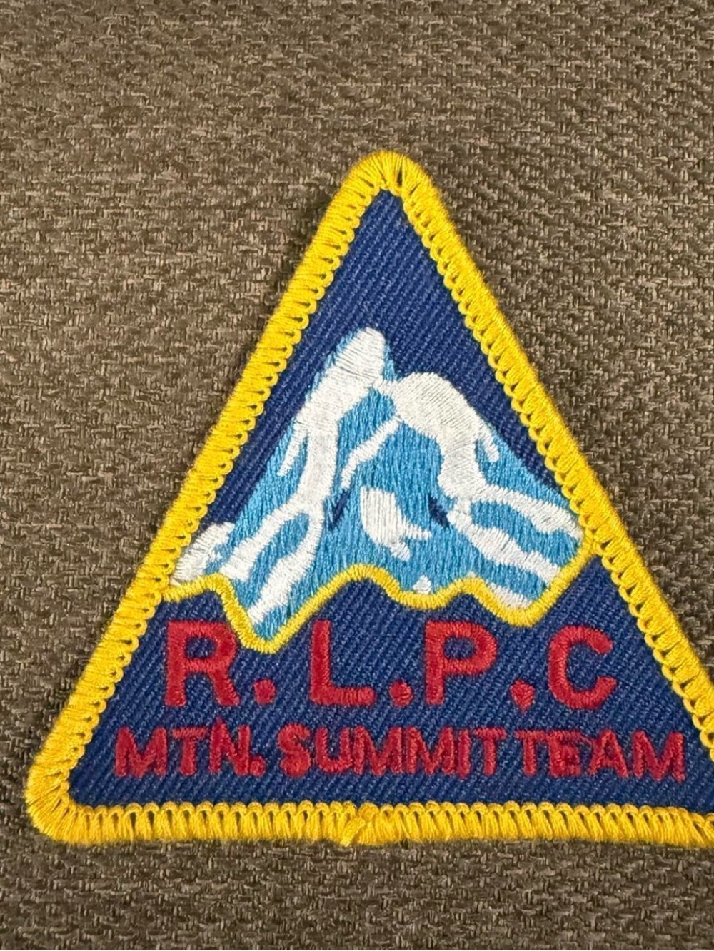 Polo by Ralph Lauren Blue, Yellow & Red Mountain Summit Patch